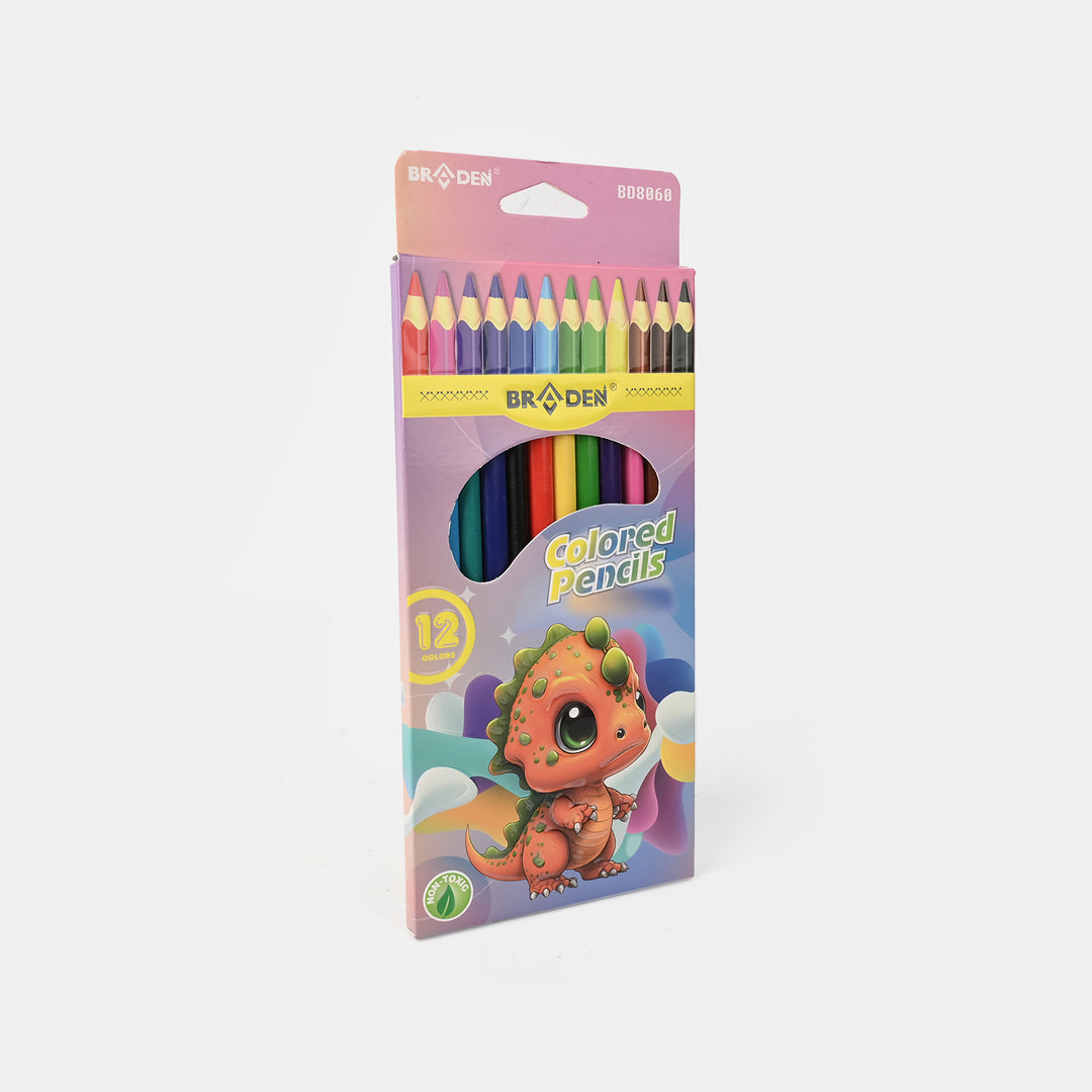 Braden Colored Pencils | Vivid & Break-Resistant | 12PCs