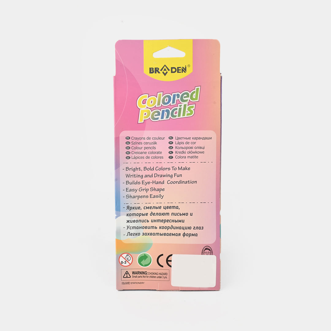 Braden Colored Pencils | Vivid & Break-Resistant | 12PCs