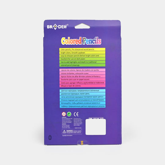 Braden Color Pencils 18PCs For Kids