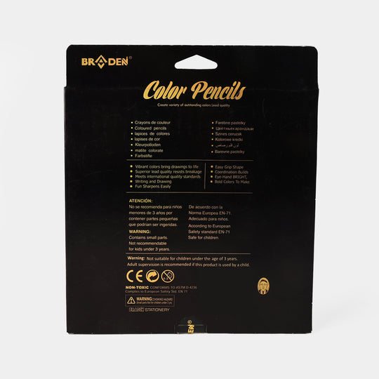 Braden Color Pencils | Premium Quality | 18PCs