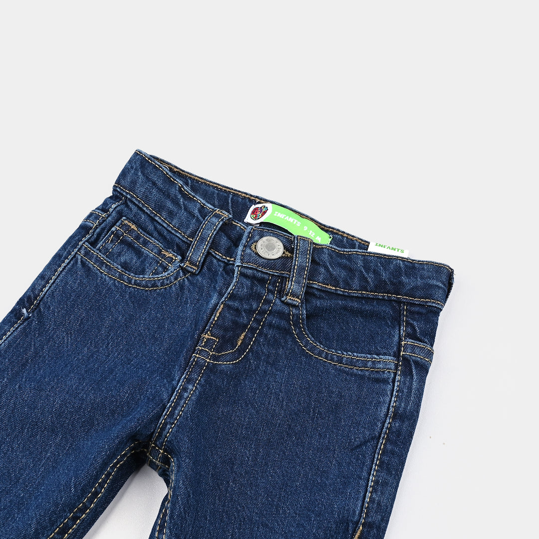 Infant Boys Denim Stretch Pant Basic - Dark Blue