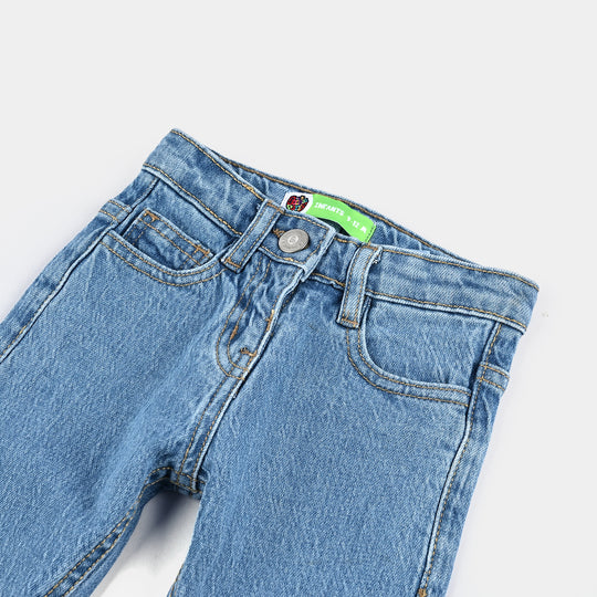 Infant Girls Denim Stretch Pant Basic - Light Blue