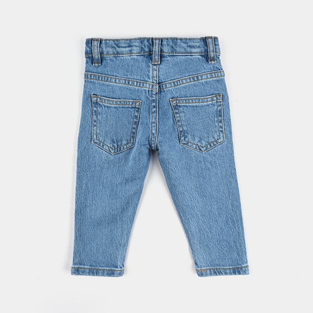 Infant Girls Denim Stretch Pant Basic - Light Blue