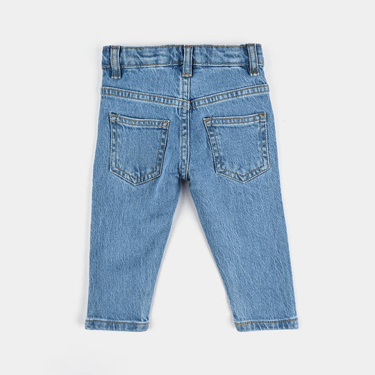 Infant Girls Denim Stretch Pant Basic - Light Blue
