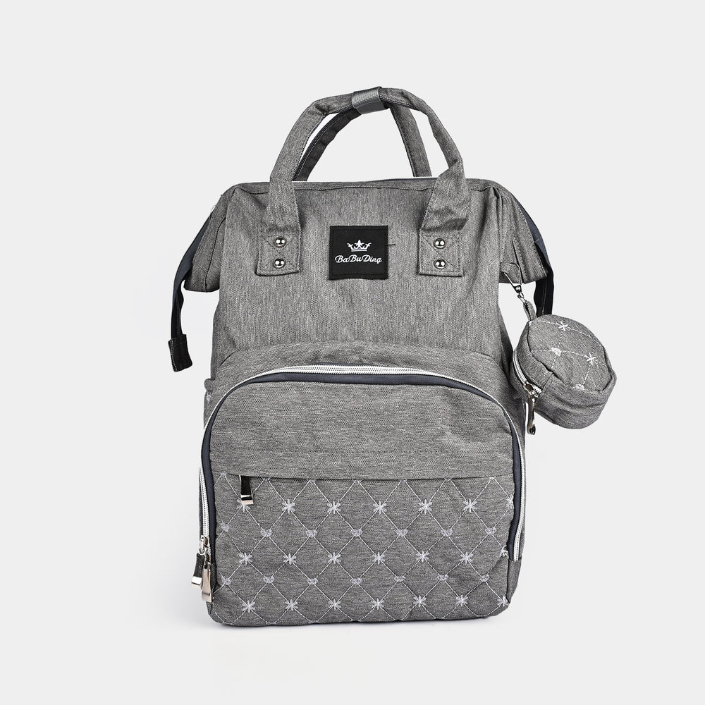 BABY CARE MOTHER BAG PACK | 1865 GRAY