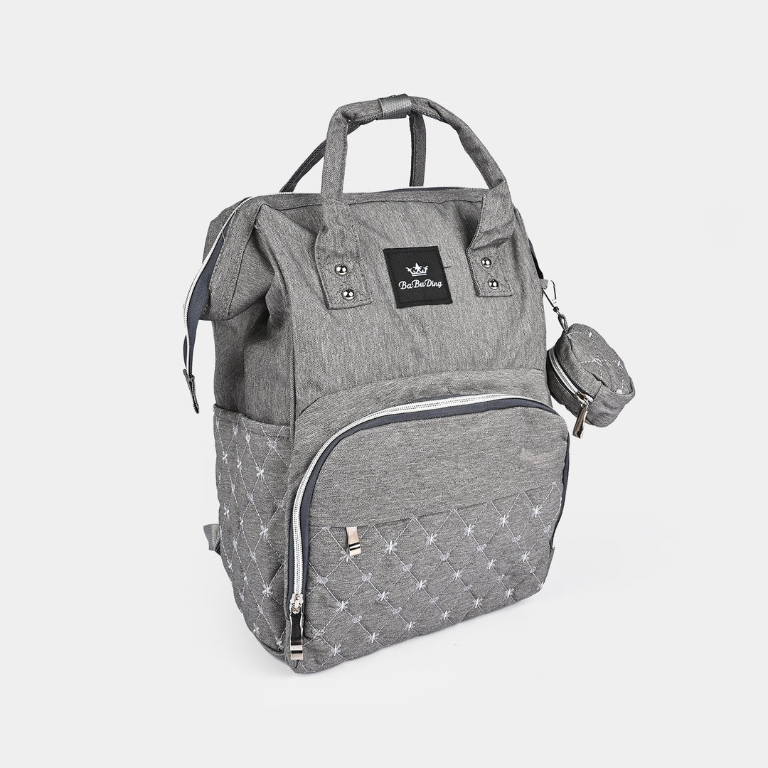 BABY CARE MOTHER BAG PACK | 1865 GRAY