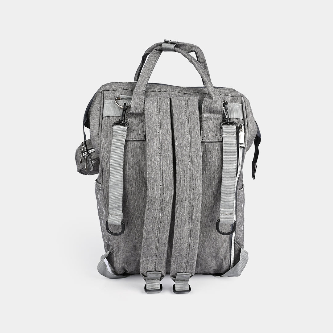 BABY CARE MOTHER BAG PACK | 1865 GRAY