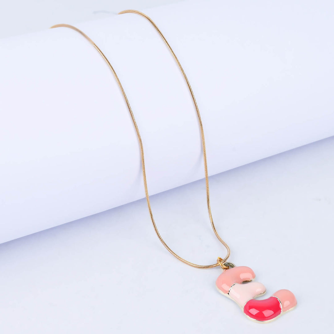 Trendy Alphabet Pendant Necklace for Girls