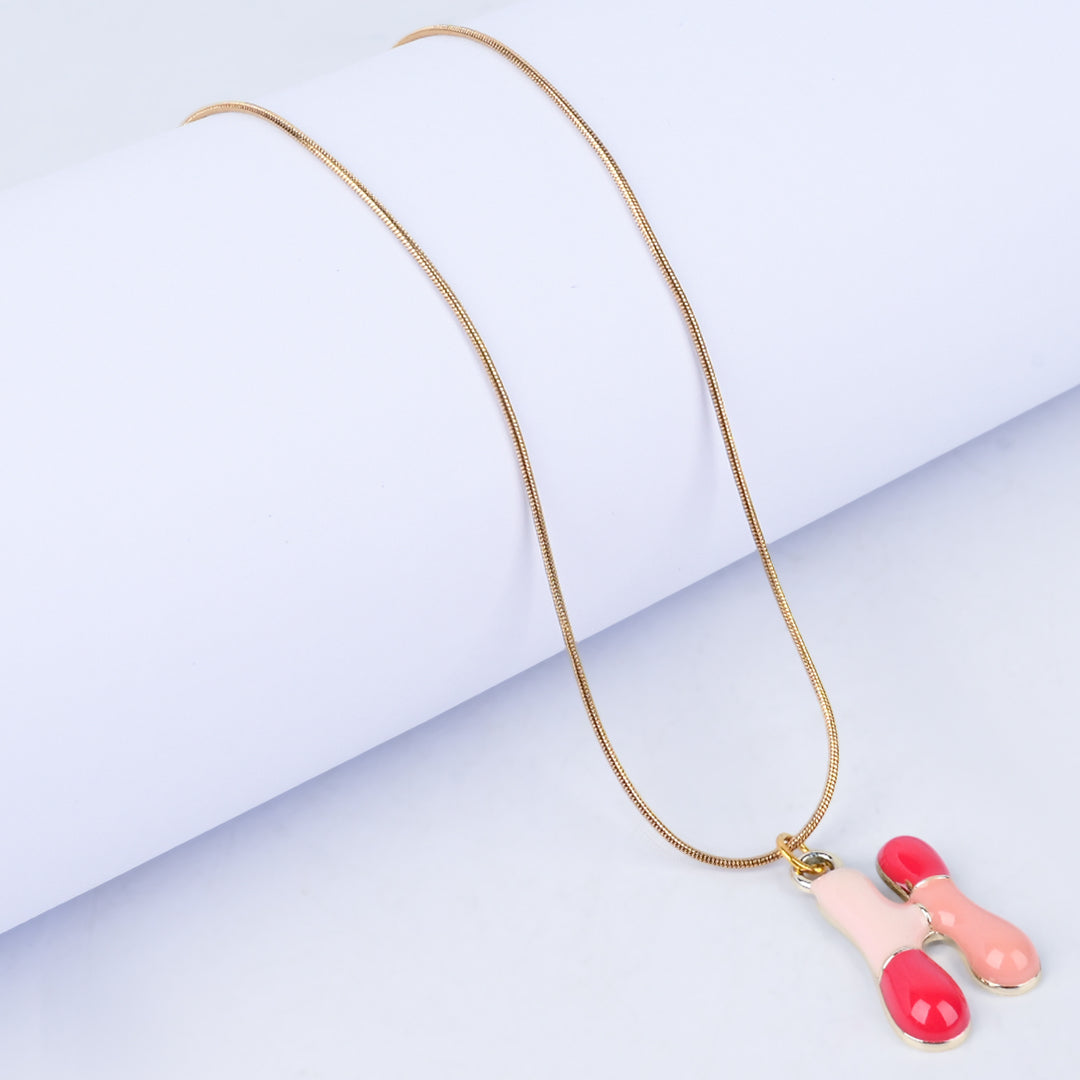 Trendy Alphabet Pendant Necklace for Girls