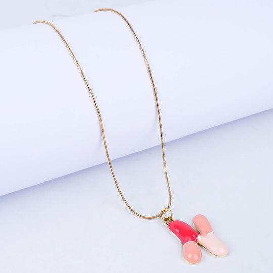Trendy Alphabet Pendant Necklace for Girls