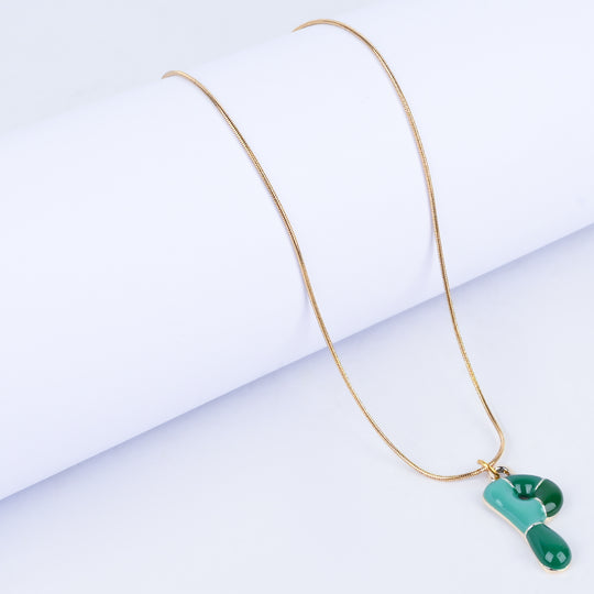 Trendy Alphabet Pendant Necklace for Girls