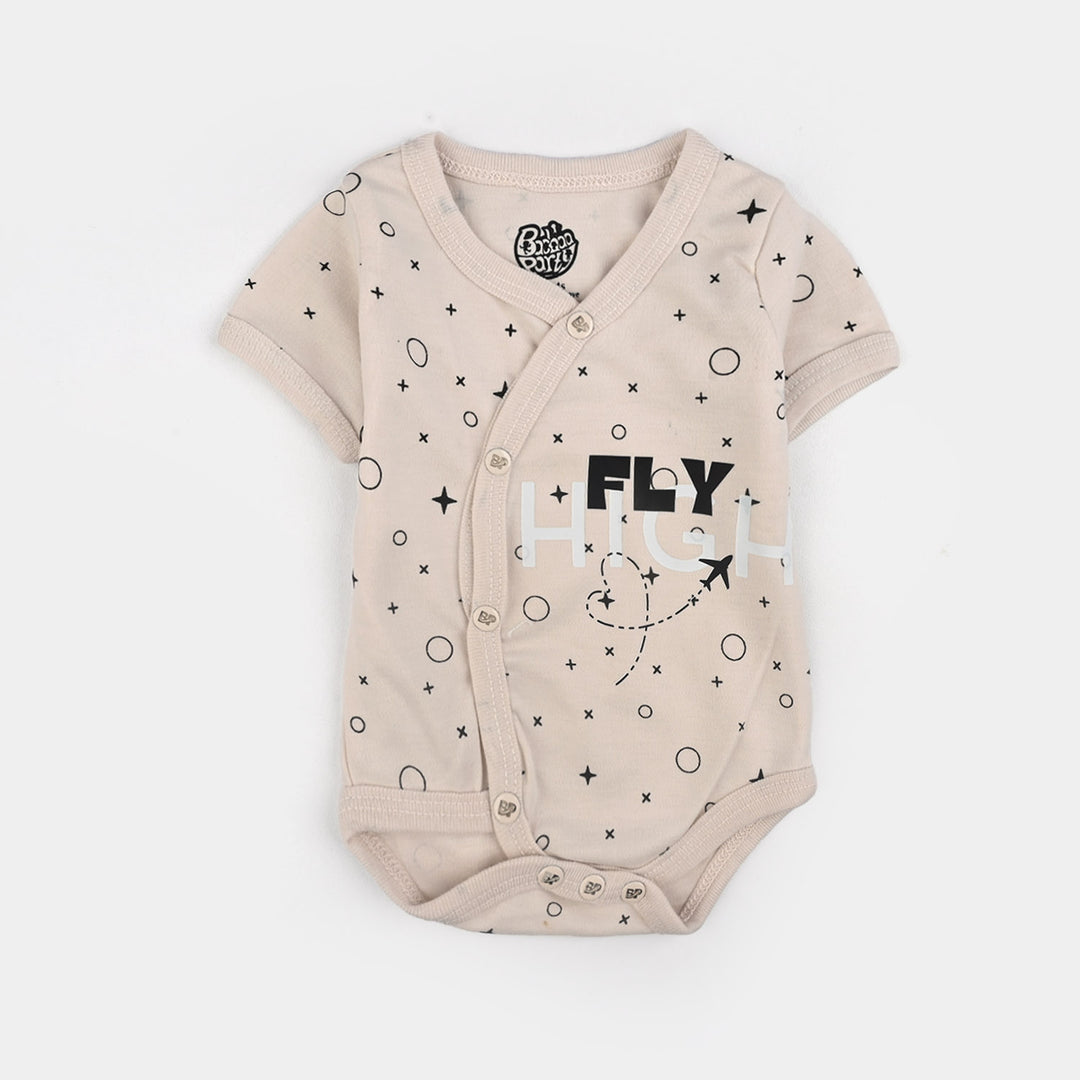 Pack Of 3 Infant Unisex Cotton Cut Design Rompers Set