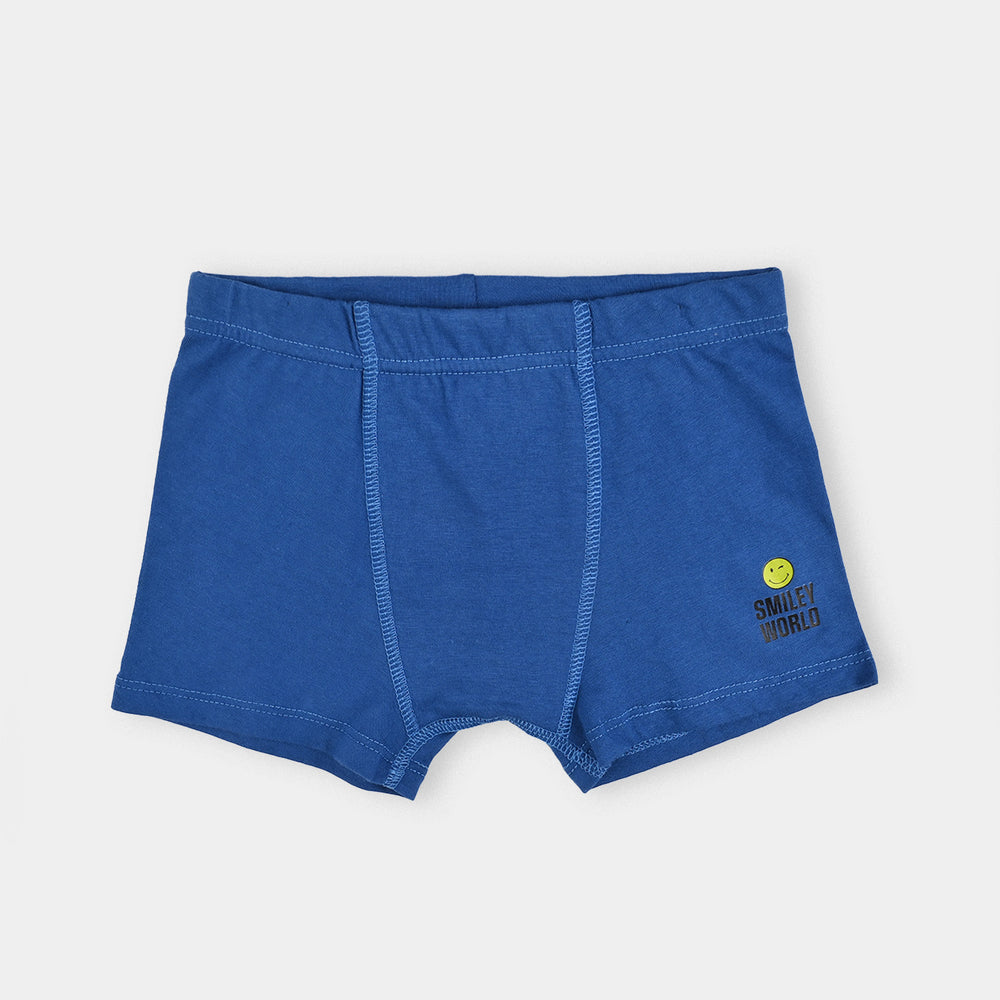 Boys Cotton Jersey Boxer - Pack Of 2 (Blue/Yellow)