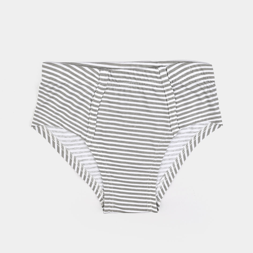 Boys Cotton Jersey Brief - Pack Of 2 (White/Red)