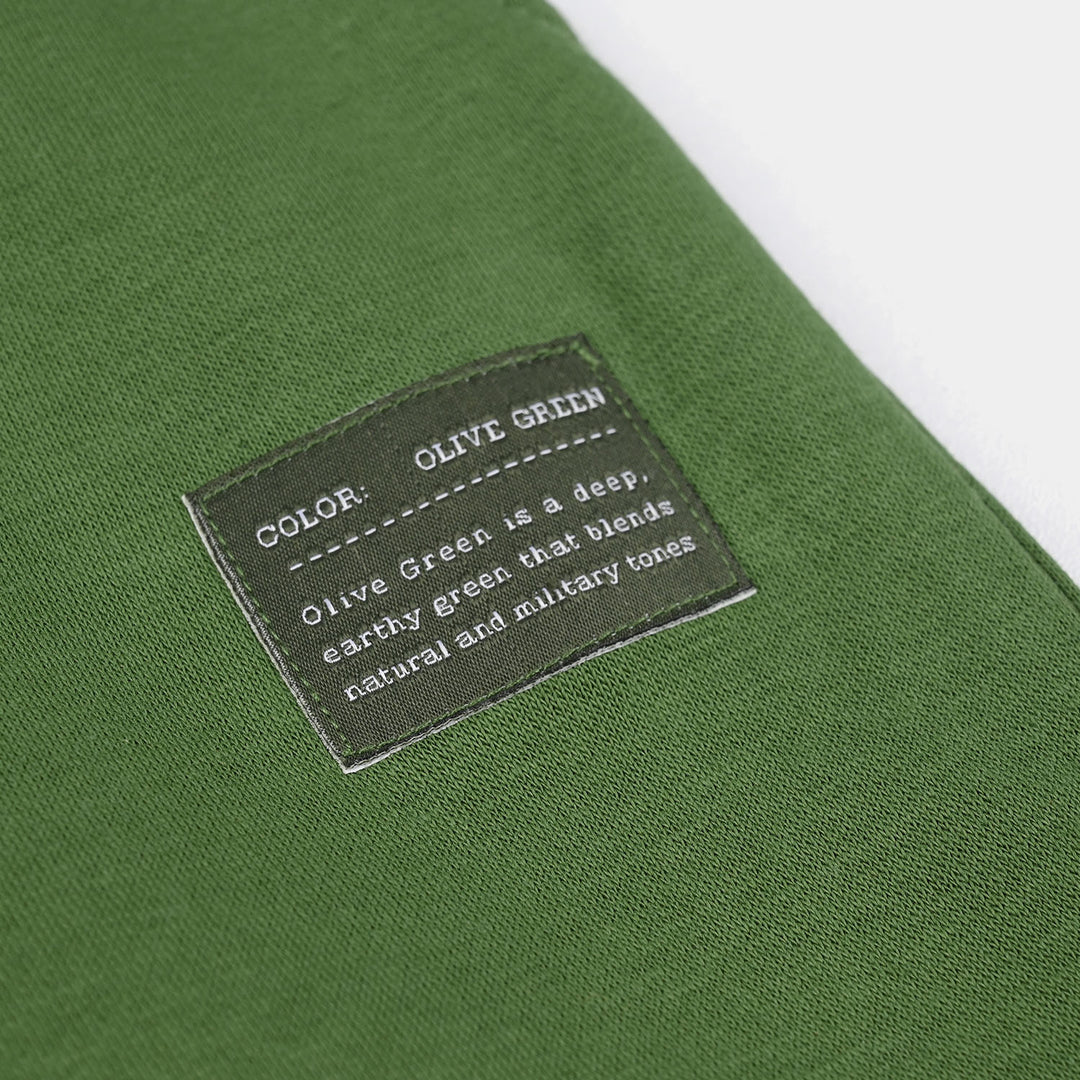 Boys Fleece Pajama Basic-Olive Green