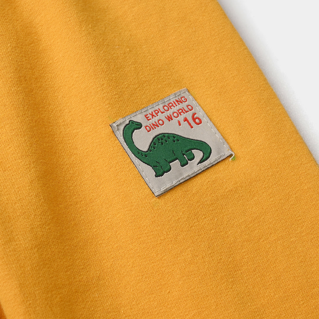 Infant Boys Jersey/Terry Pyjama (Dino World) - Sunflower
