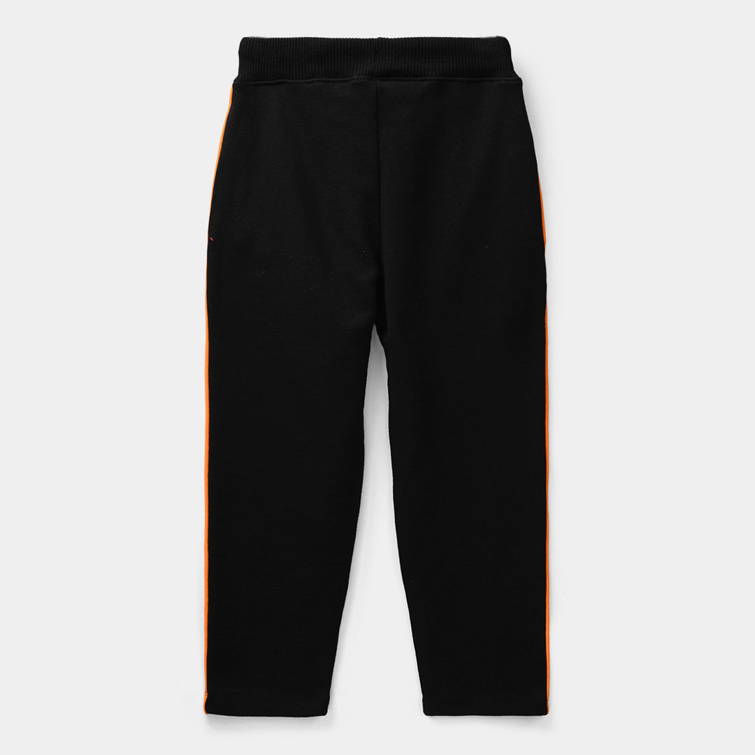 Boys Jersey/Terry Pajama Baseball - Black