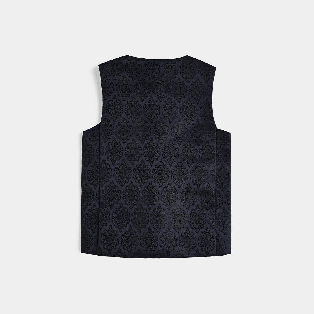 Infant Boys Poly Viscose Waistcoat - NAVY