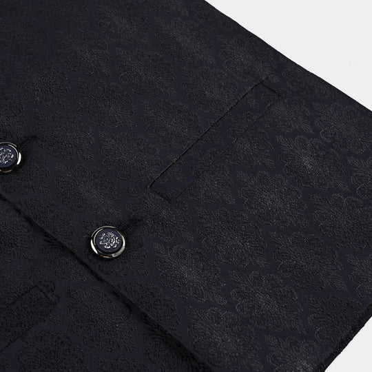 Boys Poly Viscose Waist coat - Navy
