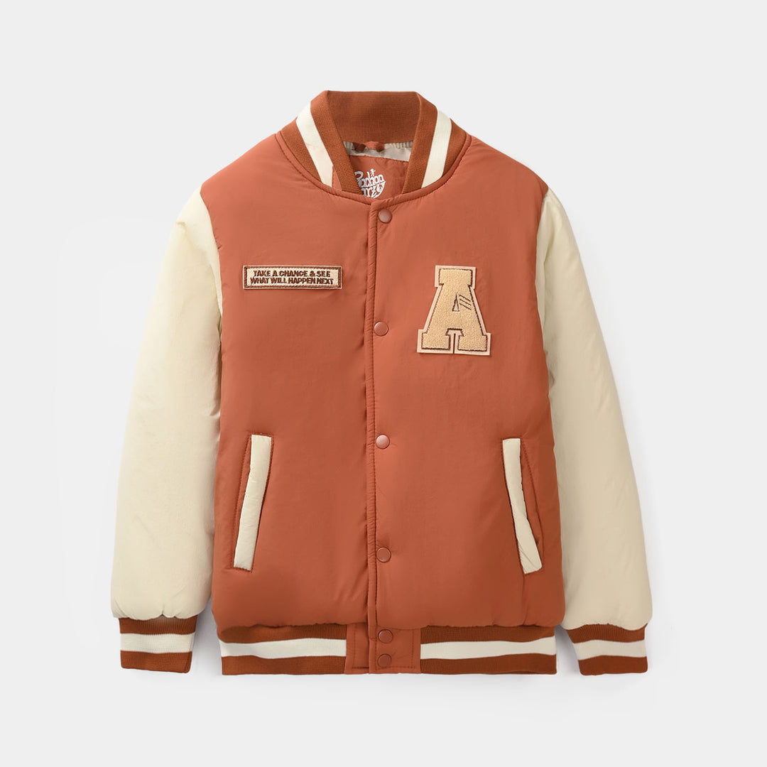 Boys Quilted Jacket (Take A Chance) - ORANGE