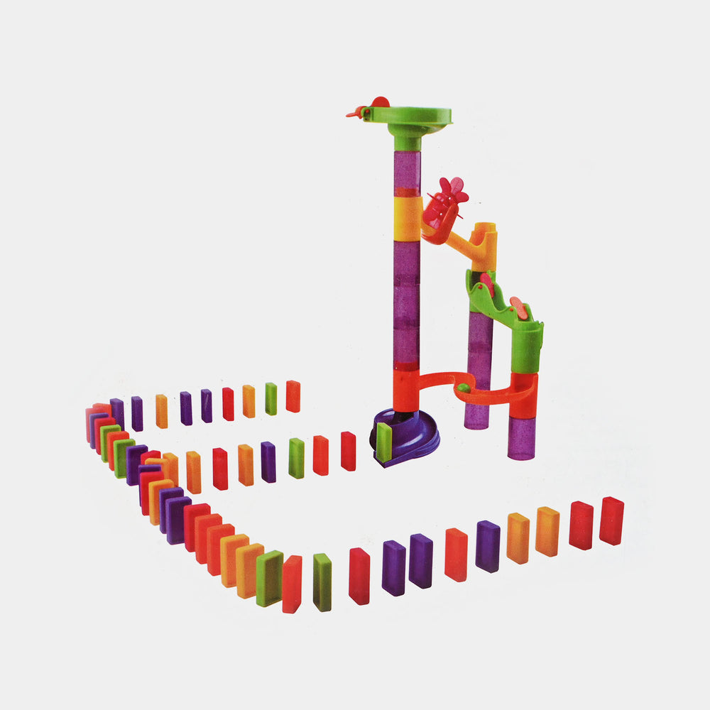 Super Marble Deluxe Race Game – 79-Piece Set