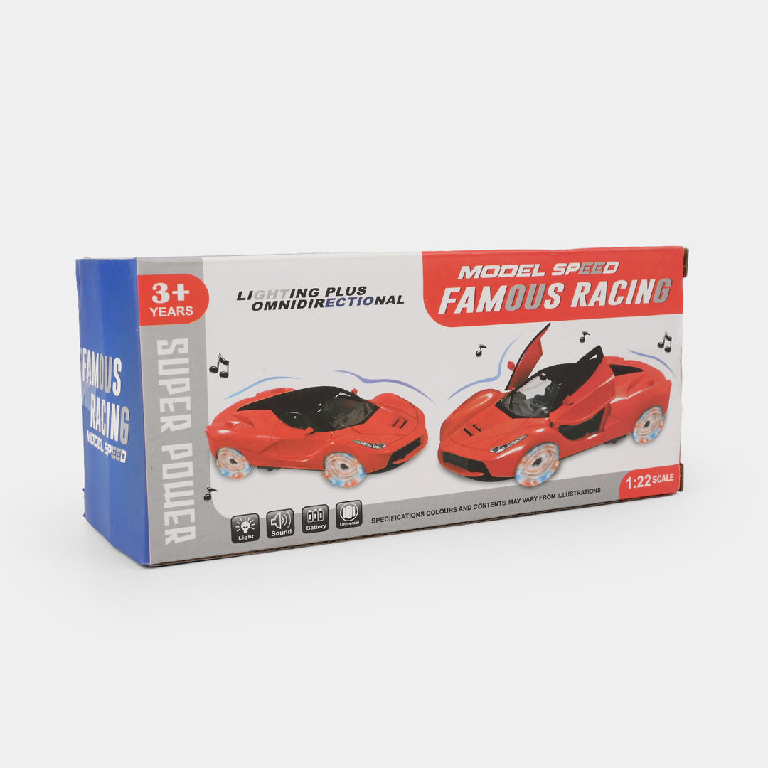 UNIVERSAL SPEED CAR WITH LIGHT & MUSIC FOR KIDS
