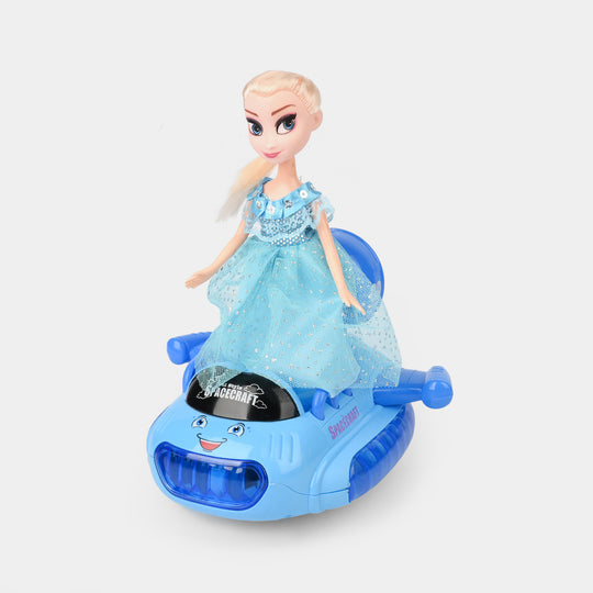 Electric Universal Space Vehicle With Doll Light & Music