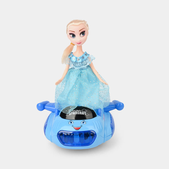 Electric Universal Space Vehicle With Doll Light & Music