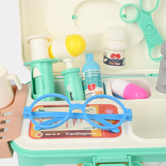 Doctor Medical Toy With Light 21-Piece Pretend Playset For Kids