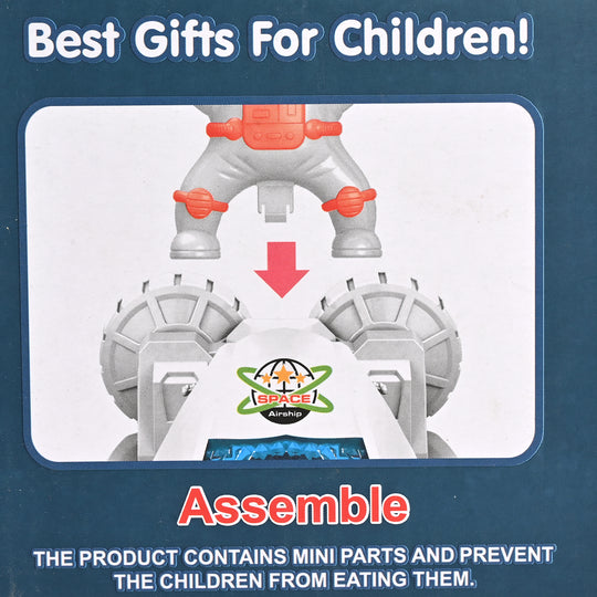 Universal Space Airship Musical Toy with Lights