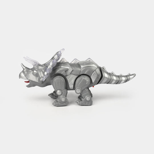 Electric Triceratops With Light & Sound For Kids
