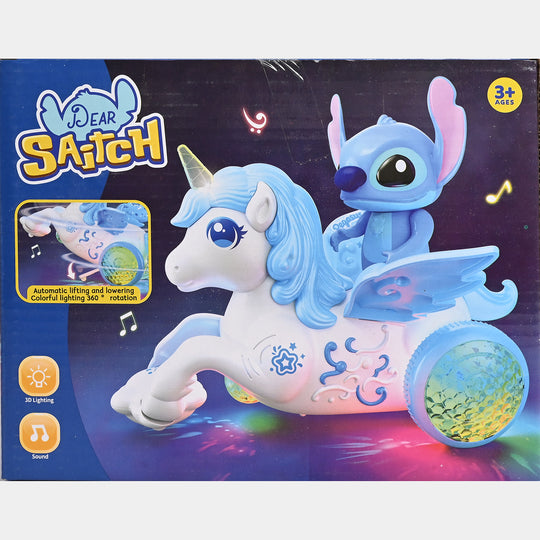 Electric Stunt Rotating Horse For Kids