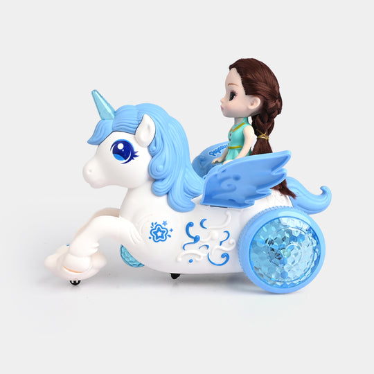 Electric Stunt Rotating Horse For Kids