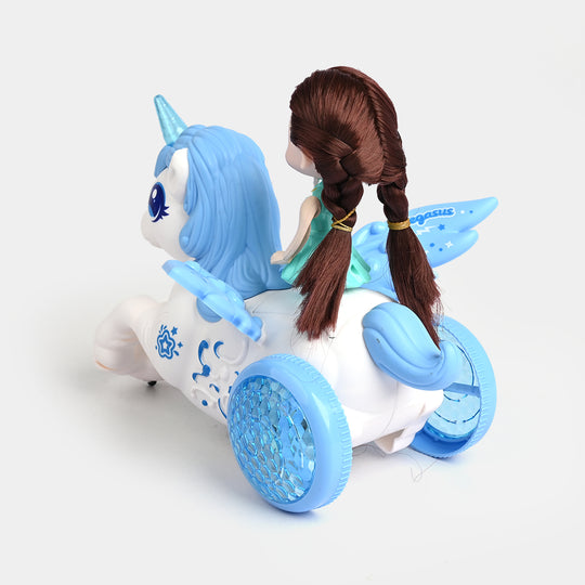 Electric Stunt Rotating Horse For Kids