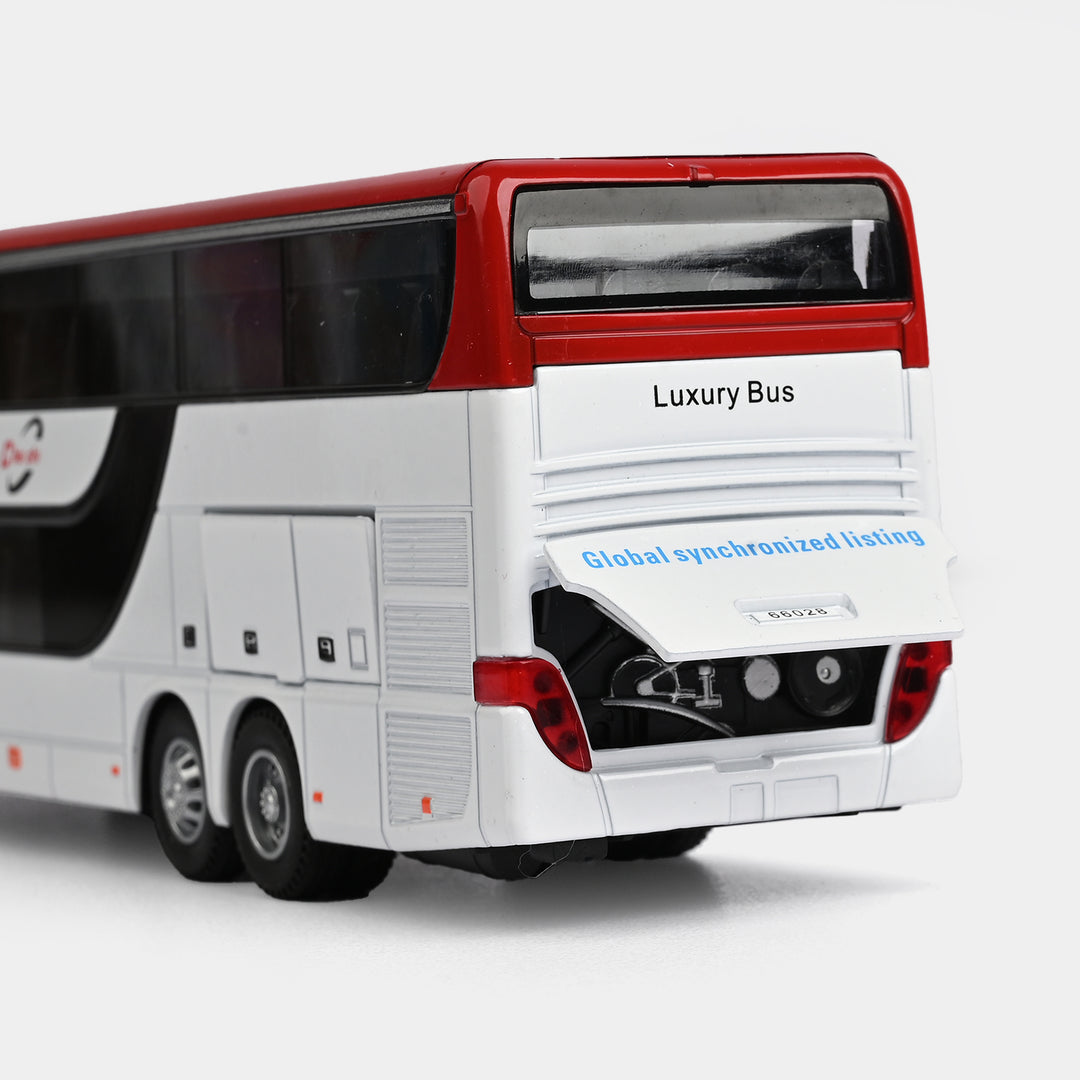 Die-Cast Double-Decker Transport Bus