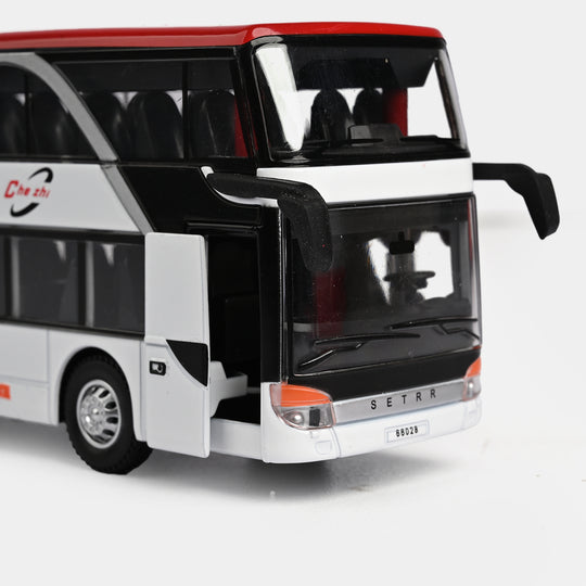 Die-Cast Double-Decker Transport Bus