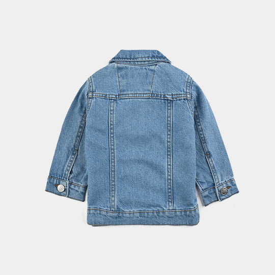 Infant Boys Denim Stretch Jacket - Mid Blue