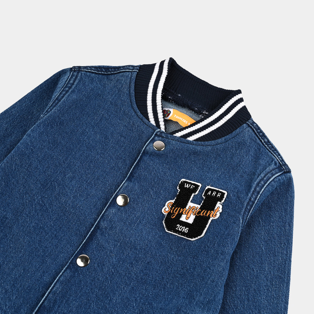 Boys Denim Stretch Jacket Unstoppable Light Blue