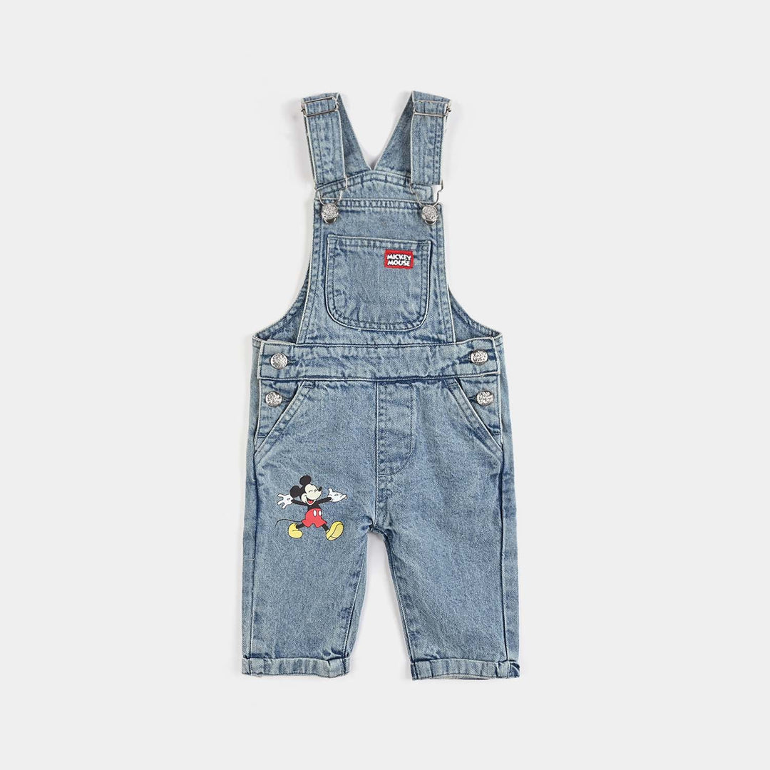 Infant Boys Denim Stretch Dangri-Mid Blue
