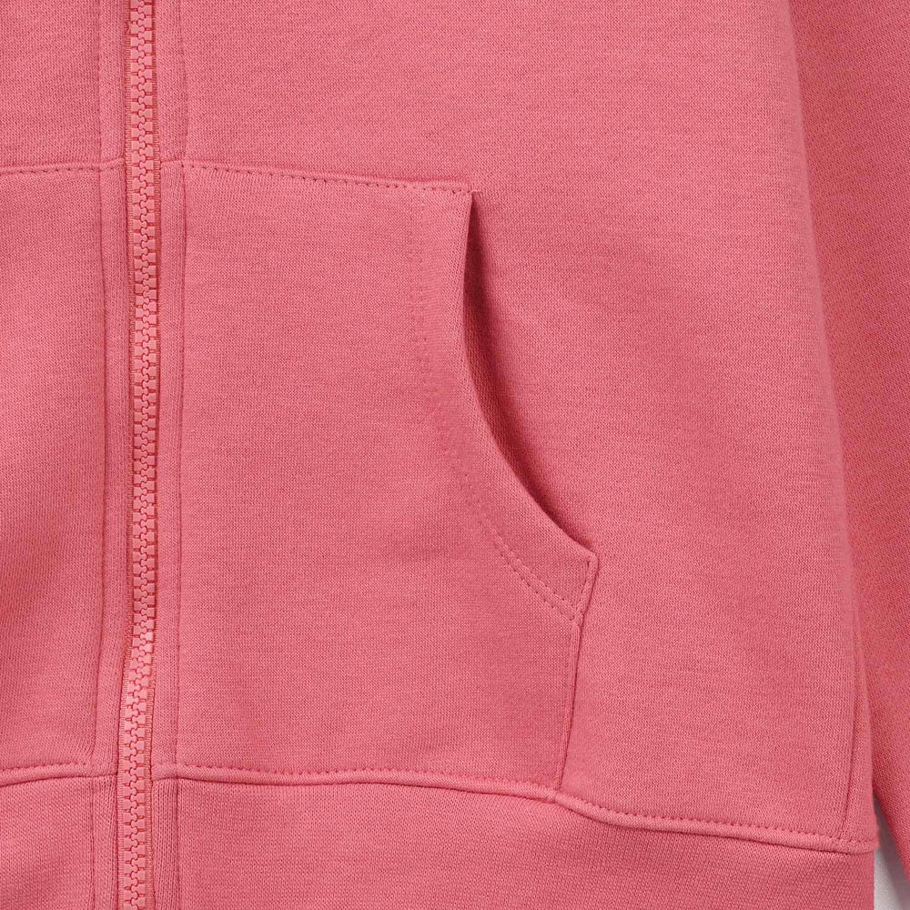 Girls Fleece Knitted Jacket Basic - Pink