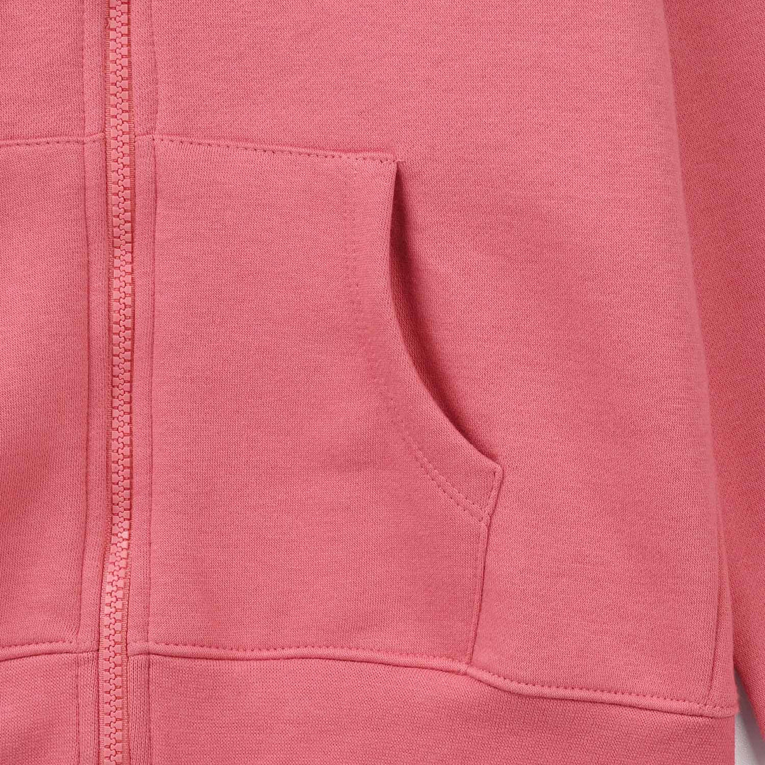 Girls Fleece Knitted Jacket Basic - Pink