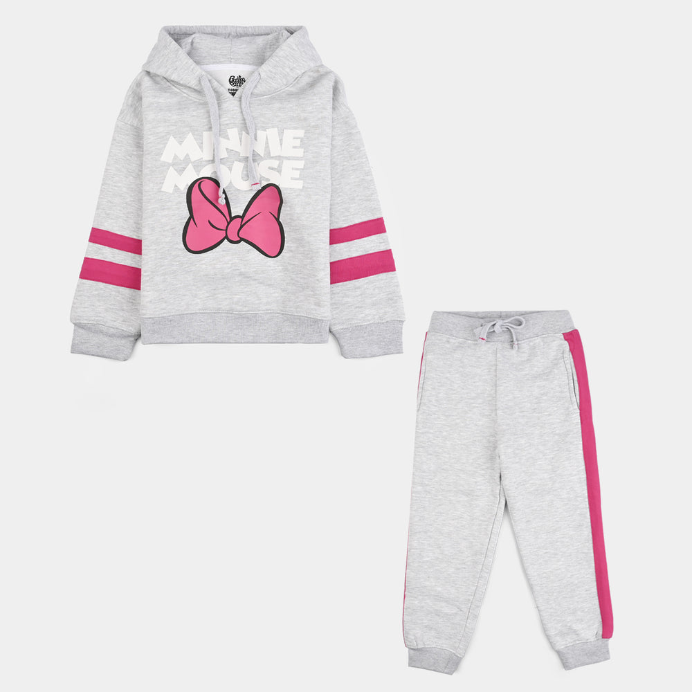 Girls Fleece 2 Piece Suit - Grey
