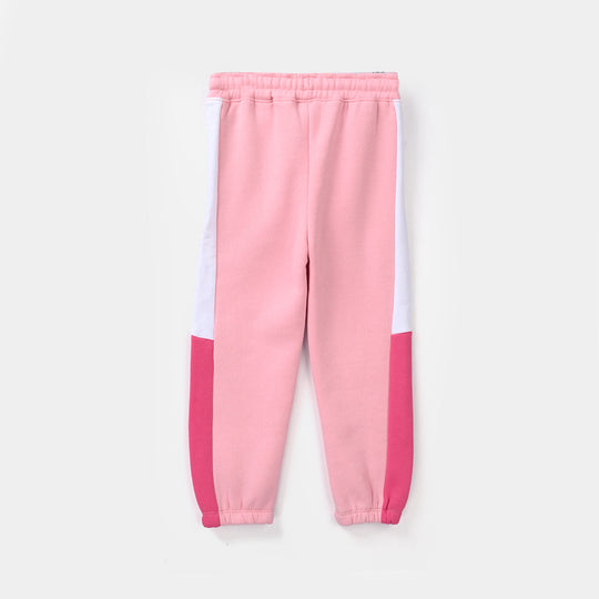 Teens Girls Fleece 2 Piece Set (Heart) - Pink