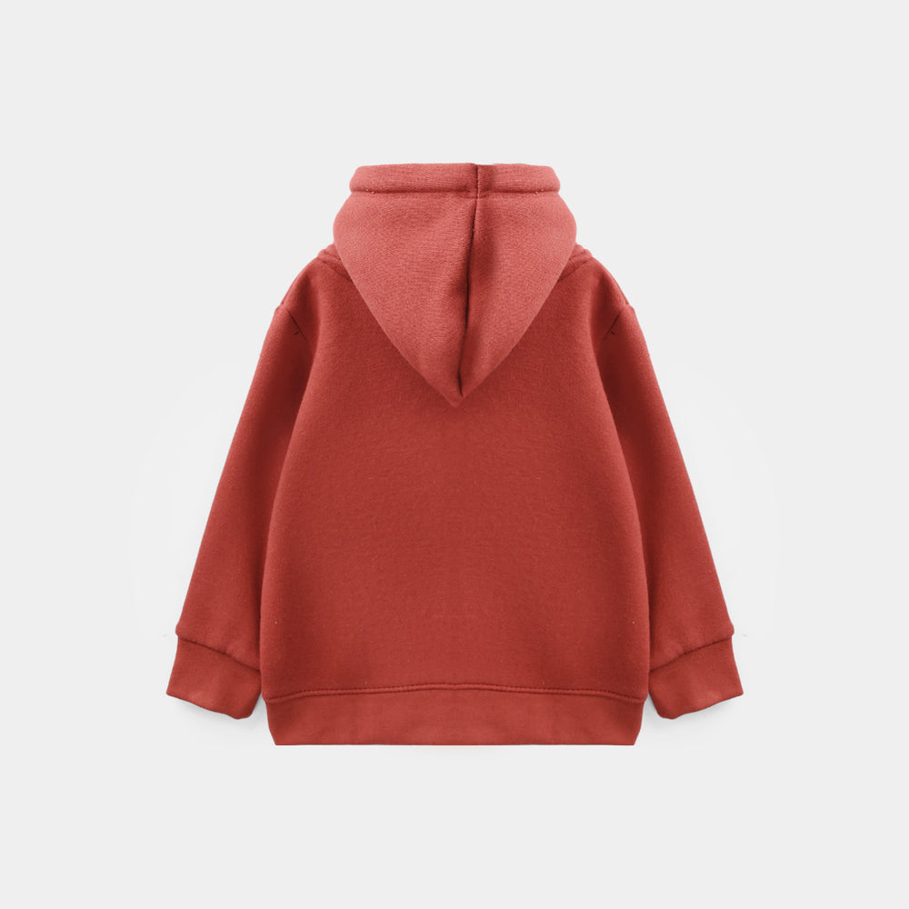 Infant Boys Fleece Knitted Jacket - Red