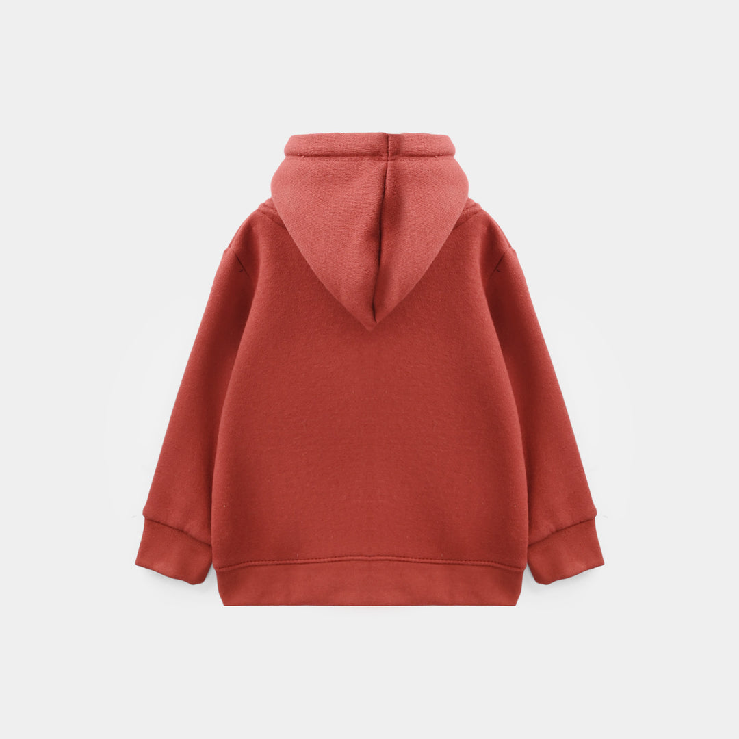 Infant Boys Fleece Knitted Jacket - Red