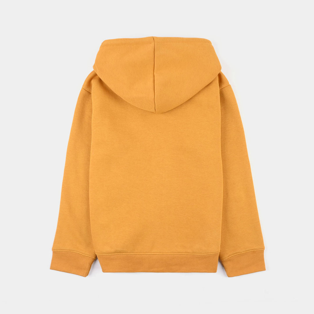 Boys Fleece Knitted Jacket Out & Play - Yellow