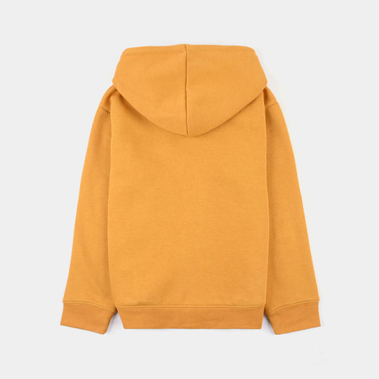 Boys Fleece Knitted Jacket Out & Play - Yellow