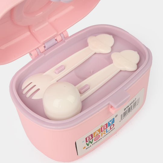 Milk Powder Container - Bear 3007 Pink