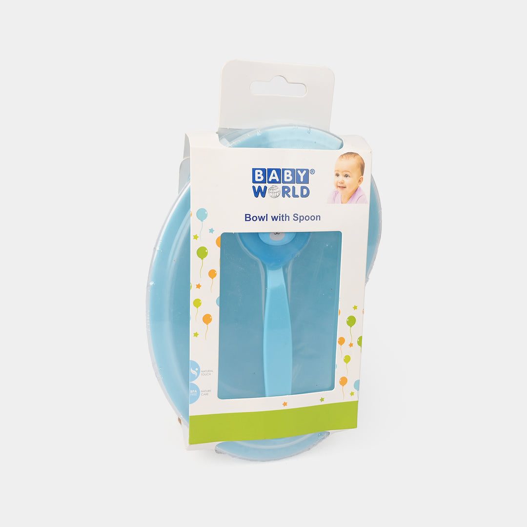 Baby Bowl & Spoon Set 4046 Blue