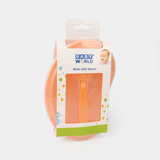 Baby Bowl & Spoon Set 4046 Orange